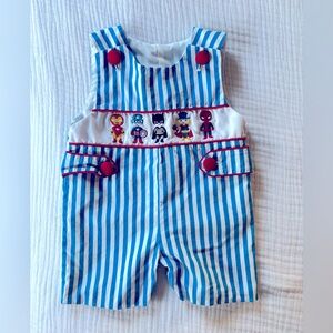 Baby Boy Babeeni Marvel Smocked JonJon 9 Months